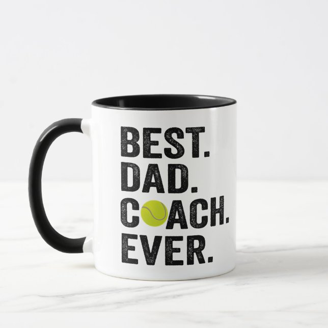 Taza El mejor entrenador de papá, regalo de deporte de  (Izquierda)