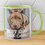 Taza El mejor padre del perro jamás Personalizado moder<br><div class="desc">Este diseño simple y clásico se compone de tipografía de la serif y agrega una foto personalizado</div>
