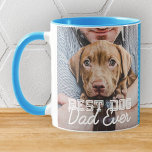 Taza El mejor padre del perro jamás Personalizado moder<br><div class="desc">Este diseño simple y clásico se compone de tipografía de la serif y agrega una foto personalizado</div>