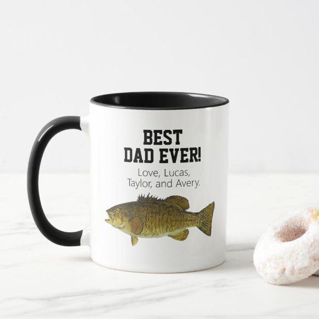 Taza El mejor padre que jamás haya comido el Día del Pa (Con donut)