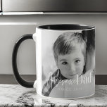 Taza El mejor padre siempre moderno clásico simple eleg<br><div class="desc">Este diseño simple y moderno se compone de tipografía de la cadena y cursiva y añade una foto personalizado</div>