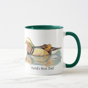 Taza El mejor pájaro del juego de pato mandarín para pa