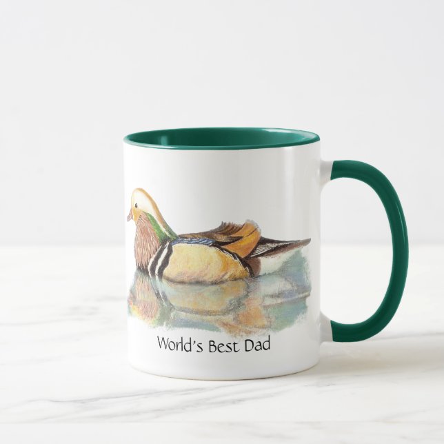 Taza El mejor pájaro del juego de pato mandarín para pa (Derecha)