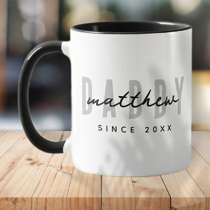 Taza El mejor papá de la época moderna elegante, simple