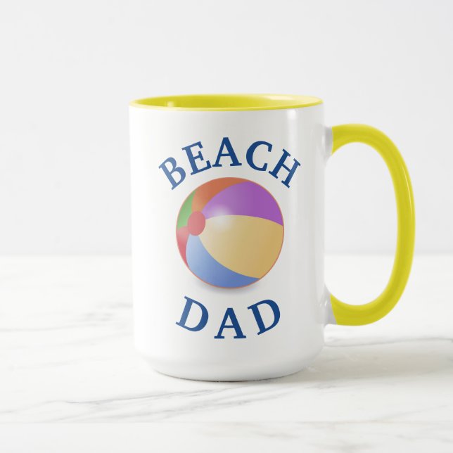 Taza ¡El mejor "PAPÁ DE PLAYA"! Día del padre (Derecha)