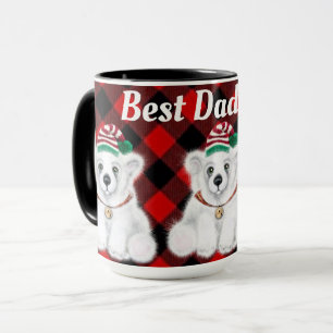 Taza El mejor papá de todos los días Polar oso verde ye