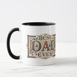 Taza El mejor papá de todos los tiempos Vintage Fantasí