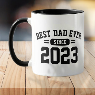Taza El mejor papá del día del padre atlético y moderno