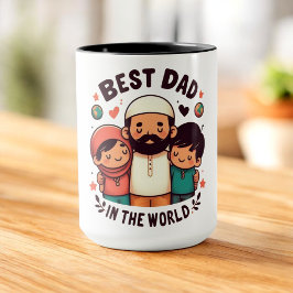 Taza El mejor papá del mundo - Amo al padre musulmán