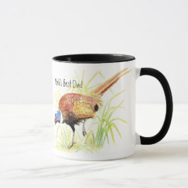 Taza El mejor papá del mundo, el pheasant de Ring Necke