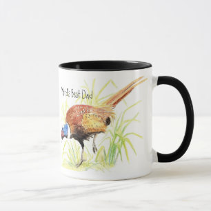 Taza El mejor papá del mundo, el pheasant de Ring Necke