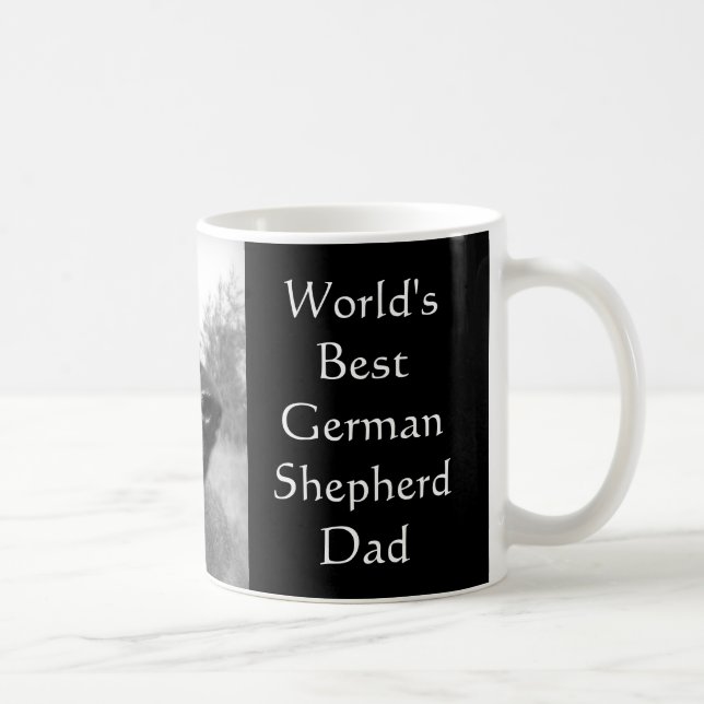 Taza El mejor papá del pastor alemán del mundo (Derecha)