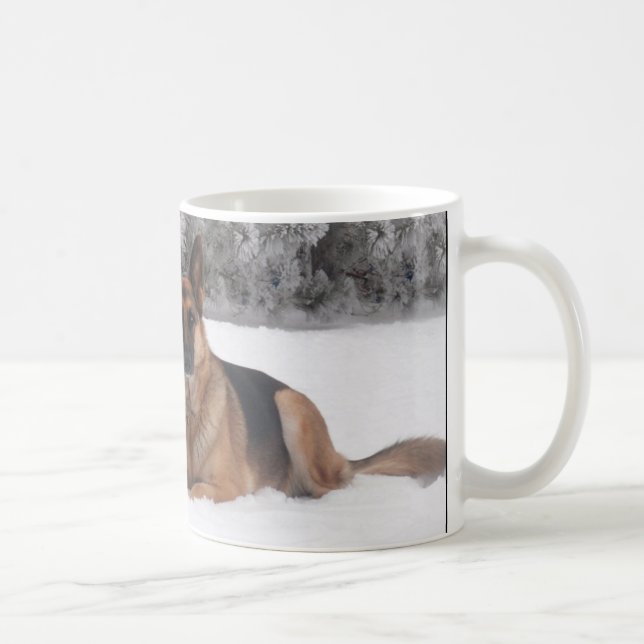 Taza El mejor papá del pastor alemán del mundo (Derecha)