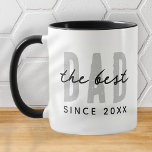 Taza El mejor papá desde el 20XX<br><div class="desc">Este diseño sencillo y moderno se compone de una tipografía de san serif.</div>