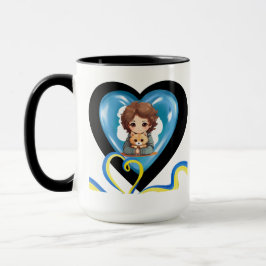 Taza El mejor papá en Canadá, el enorme corazón de un p