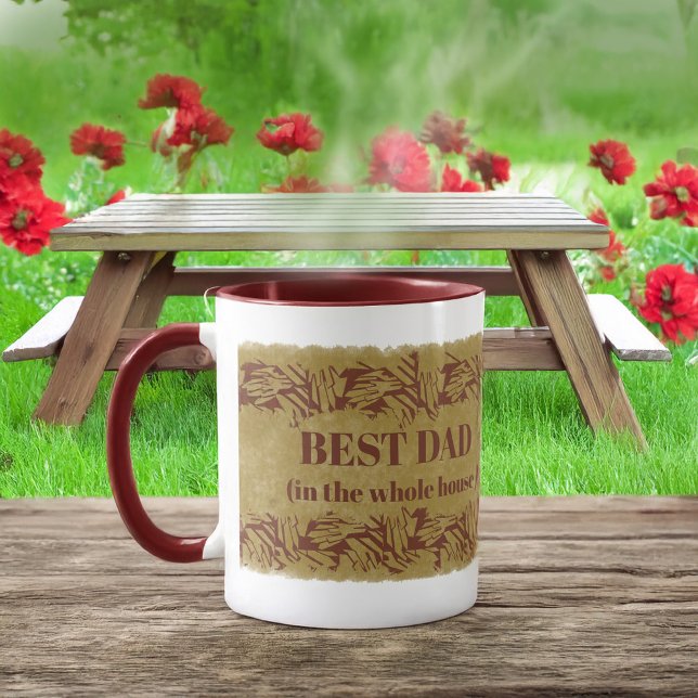 Taza El mejor papá en toda la casa (Subido por el creador)