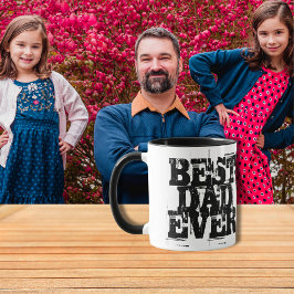 Taza El mejor papá jamás gran audaz y mal arreglado