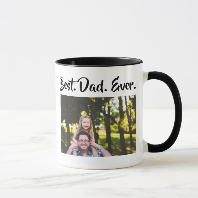 Taza El mejor papá jamás personalizado del café tafetán (Derecha)