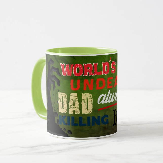 Taza El mejor papá no muerto del mundo (Anverso izquierdo)