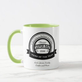 Taza El mejor papá SUPER del mundo personalizado