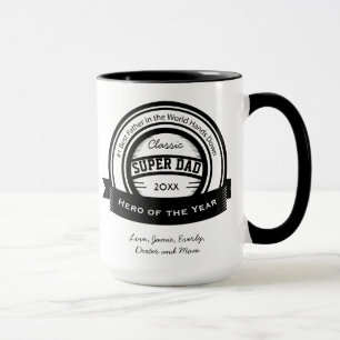 Taza El mejor papá SUPER del mundo personalizado