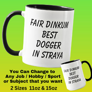 Taza El mejor perro de Dinkum en Straya