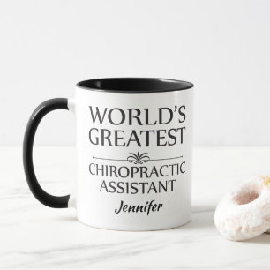 Taza El mejor Personalizado asistente quiropráctico de