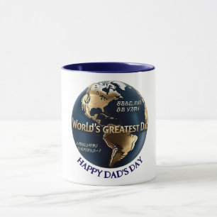 Taza El mejor Personalizado de papá del mundo para el d