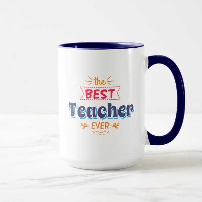 Taza El mejor profesor nunca (Derecha)