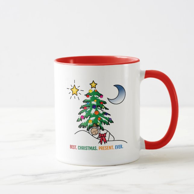 Taza El mejor regalo de Navidad de la historia (Derecha)