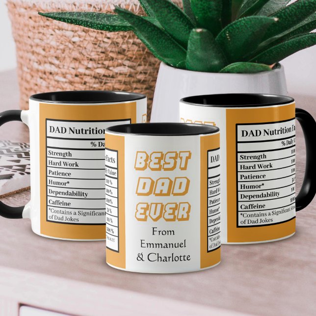 Taza El mejor regalo divertido del Naranja del Día del  (Subido por el creador)