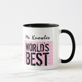 Taza El mejor regalo V17 del profesor del gimnasio del