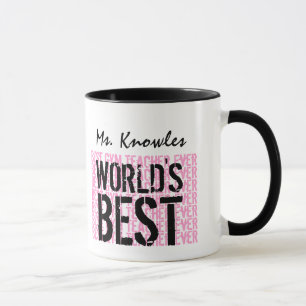 Taza El mejor regalo V17 del profesor del gimnasio del