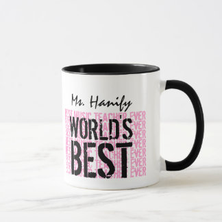 Taza El mejor regalo V19 del profesor de ciencias del