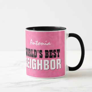 Taza El mejor rosa VECINO V24B del mundo