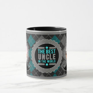 Taza El mejor tío del mundo en Verde azulado verde argy