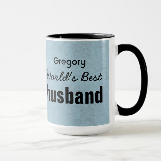 Taza El mejor verde y rayas negras V01 del MARIDO del
