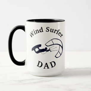 Taza ¡El mejor "VIENTO SURFER DAD"! Café del padre