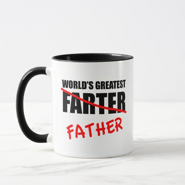 Taza El mejor y más divertido día del padre del mundo (Izquierda)