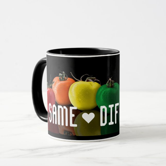 Taza ¡El mismo (H) Diferente! Coffee Mug (Anverso izquierdo)