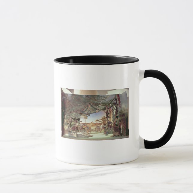 Taza El modelo de la etapa para la ópera 'muere (Derecha)