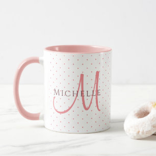 Taza El Monograma Rojo Carisma Sustituye Inicialmente S