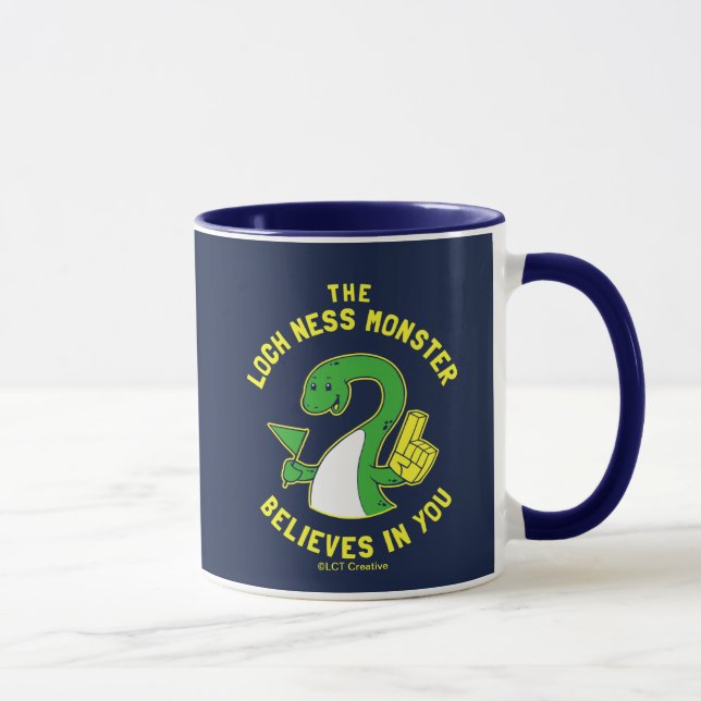 Taza El Monstruo De Loch Ness Cree En Ti (Derecha)