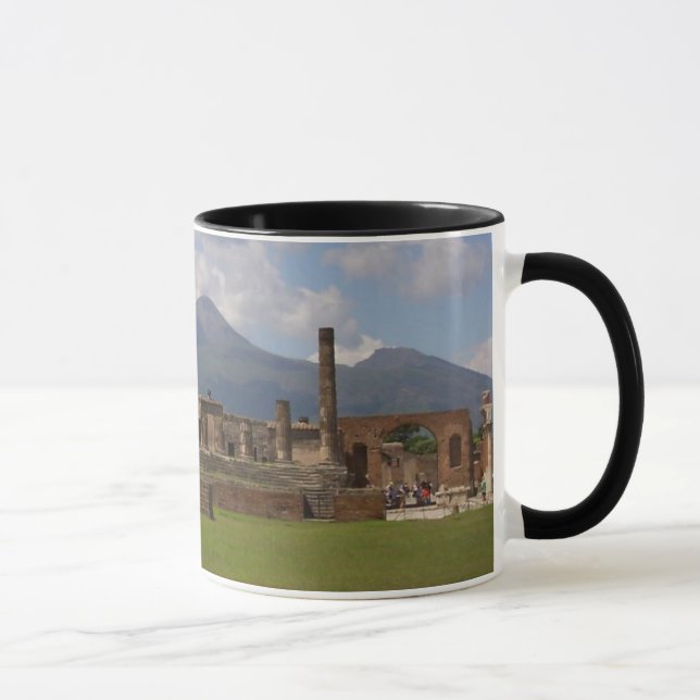 Taza El monte Vesubio, Pompeya (Derecha)