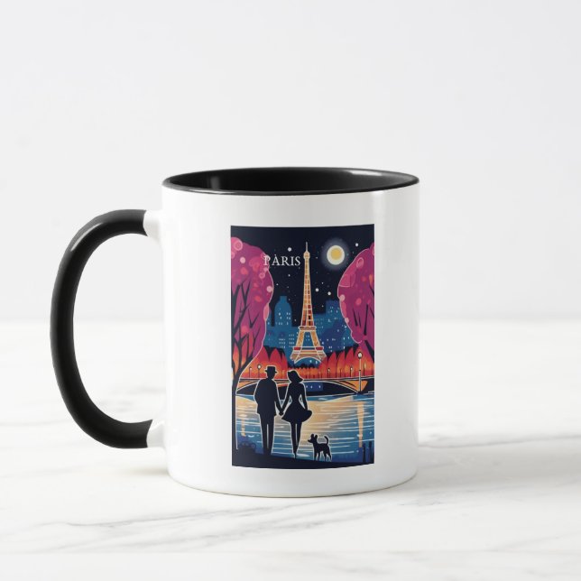 Taza El monumento de la Torre Eiffel de París (Izquierda)