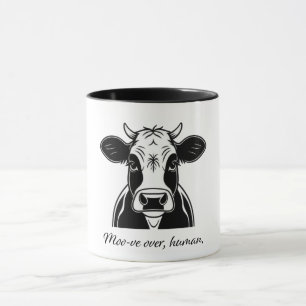 Taza El moo se acabó, humano
