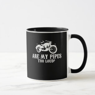 Taza El motorista de la motocicleta es mis tubos
