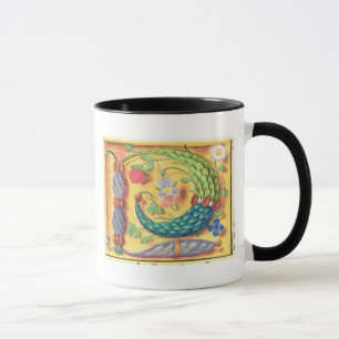 Taza El ms 134 iluminó la letra "P" adornada con el