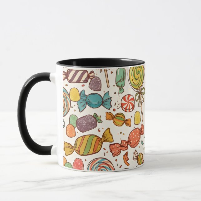 Taza El mundo de los dulces. (Izquierda)