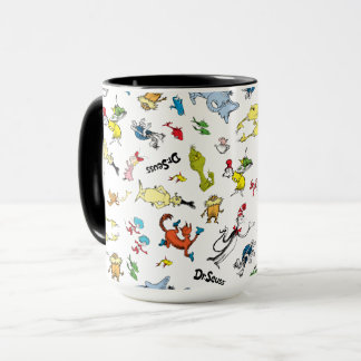 Taza El mundo de patrón de Dr. Seuss